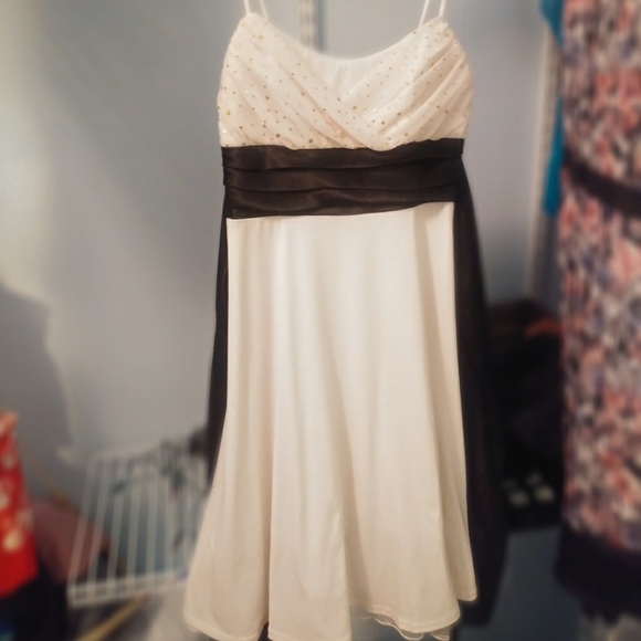 City Triangles Dresses & Skirts - Beautiful White & Black Lace Dress City Triangles Dresses & Skirts - Beautiful White & Black Lace Dress